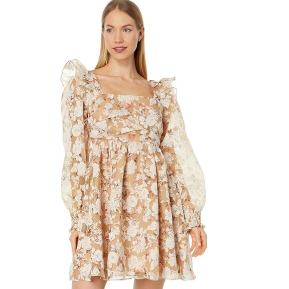 En Saison Chaumont Mini Dress Peach - Picture 4 of 12